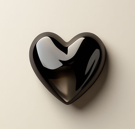 Black Heart Shape