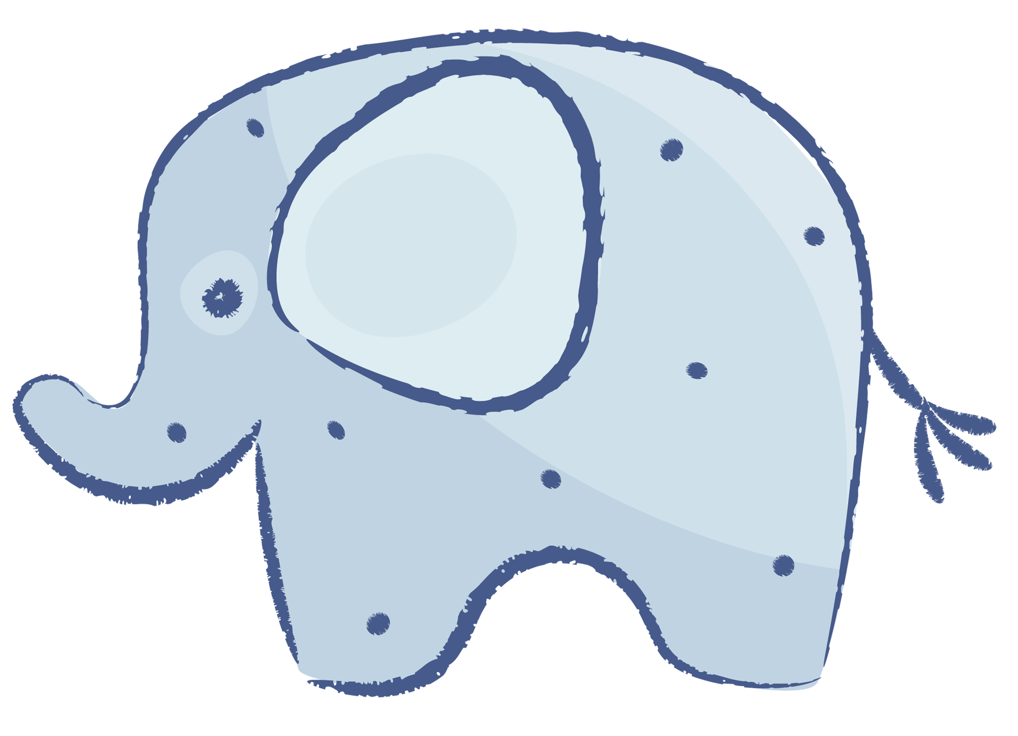 Niedliche Baby-Elefanten-Illustration