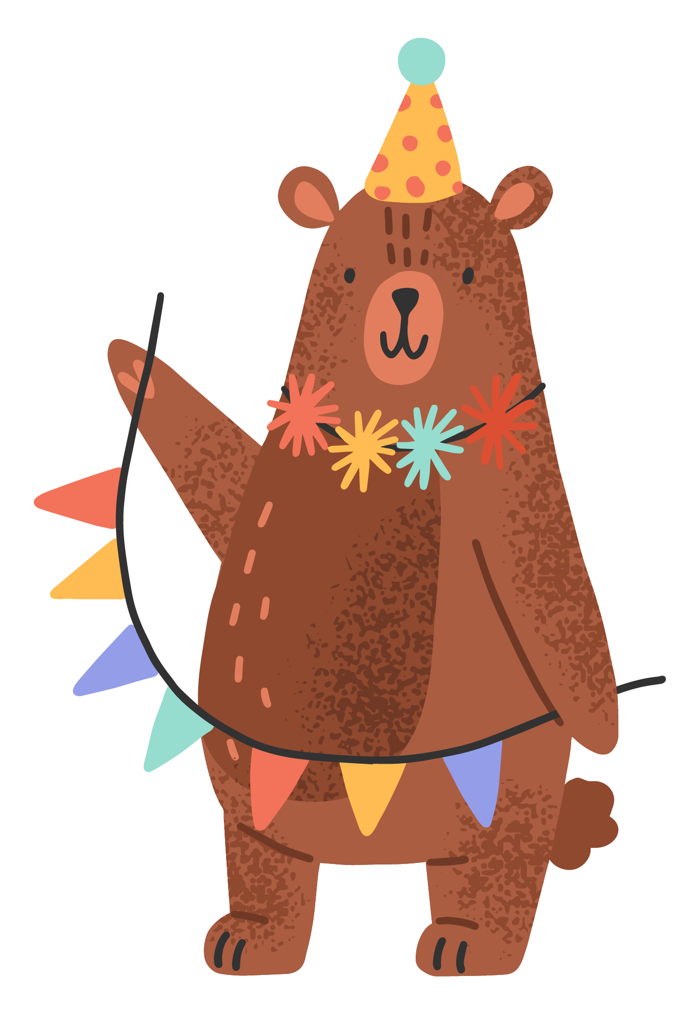 Party Bär Illustration