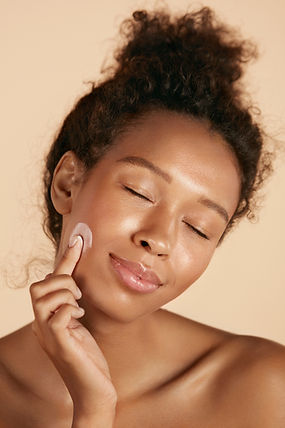 Applying Facial Cream