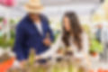 Couple Buying Asparagus