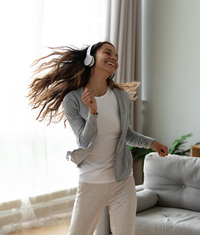 Woman Dancing Happily