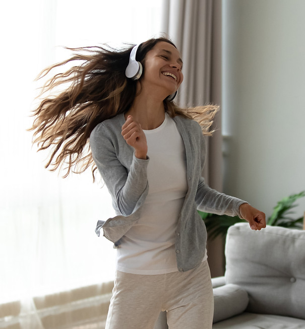 Woman Dancing Happily