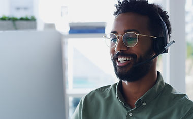 Smiling with a Headset