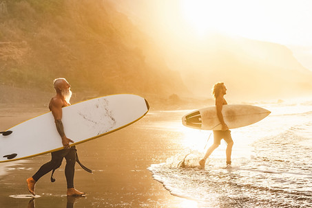 Sunset Surfing