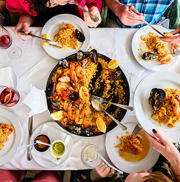 Eating Paella
