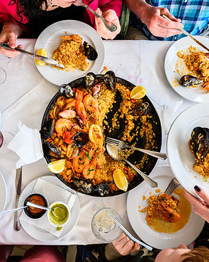 Eating Paella