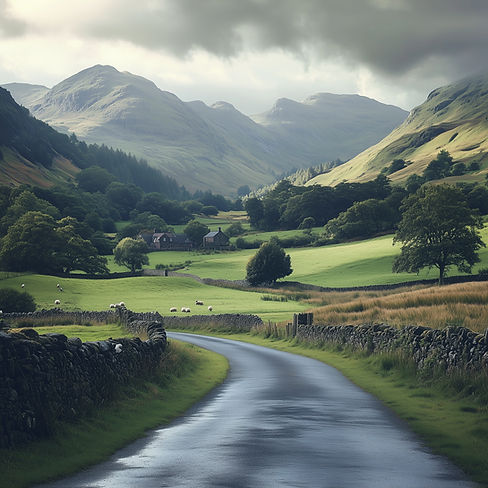 風景優美的山谷