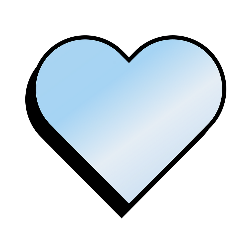 Blue Gradient Heart
