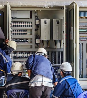 Fijación de líneas de electricidad