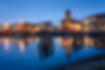 Cardiff bay at blue hour
