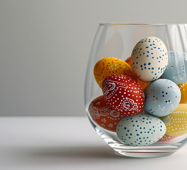 Easter Eggs in Jar 