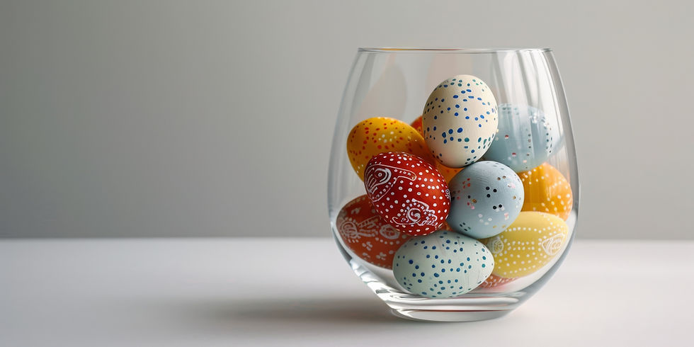 Easter Eggs in Jar