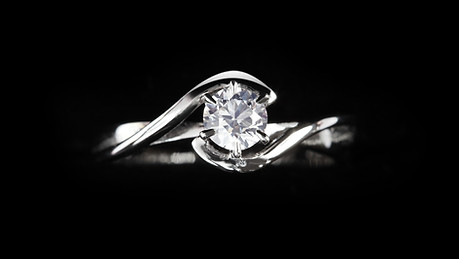 close up of diamond ring