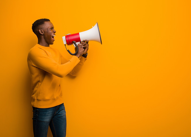 Portrait with Megaphone
