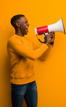 Portrait with Megaphone