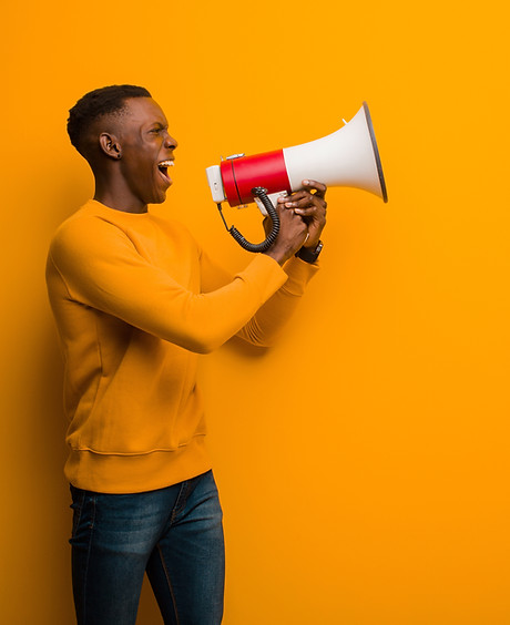 Portrait with Megaphone