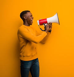 Portrait with Megaphone