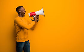 Portrait with Megaphone