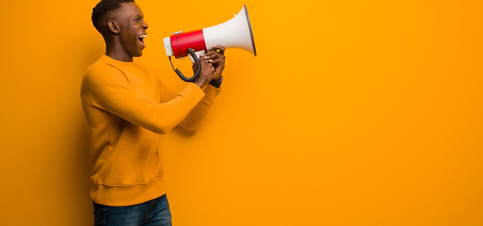 Portrait with Megaphone