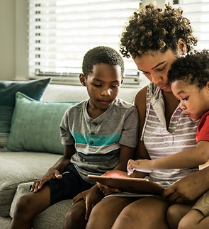 Family Using Tablet