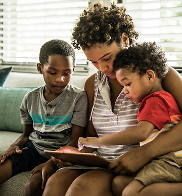 Family Using a Tablet