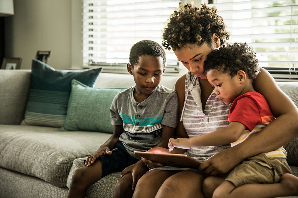 Family Using Tablet