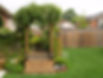 Vine Covered Arbor in a garden