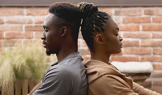 Man and woman meditating