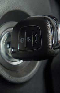 New car key starting car