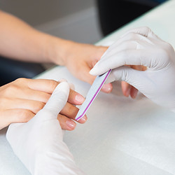 Manicure in Progress