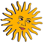 Illustrated Sun Face