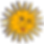 Illustrated Sun Face