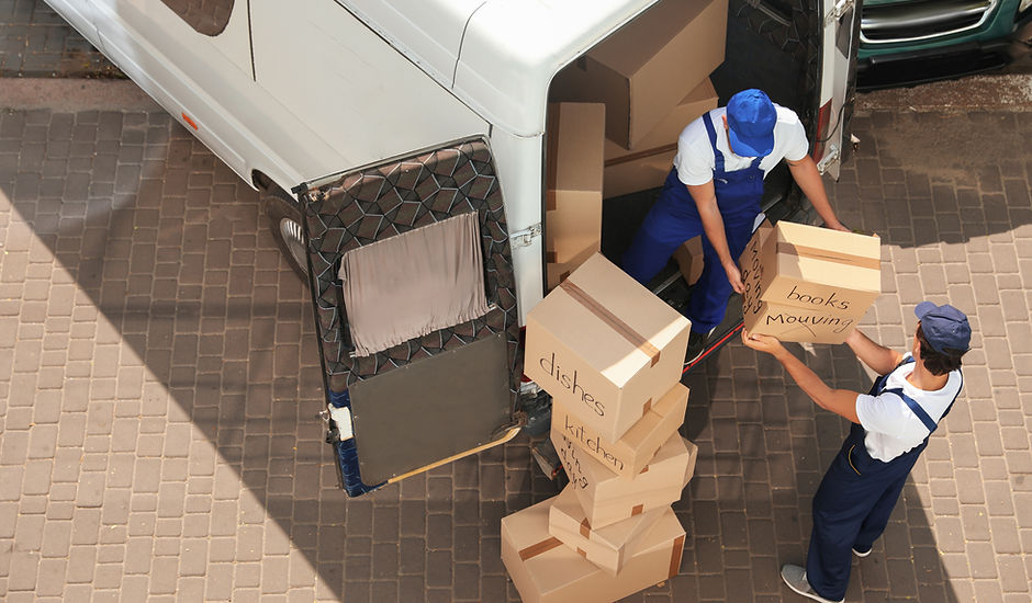 Movers Carrying Packages