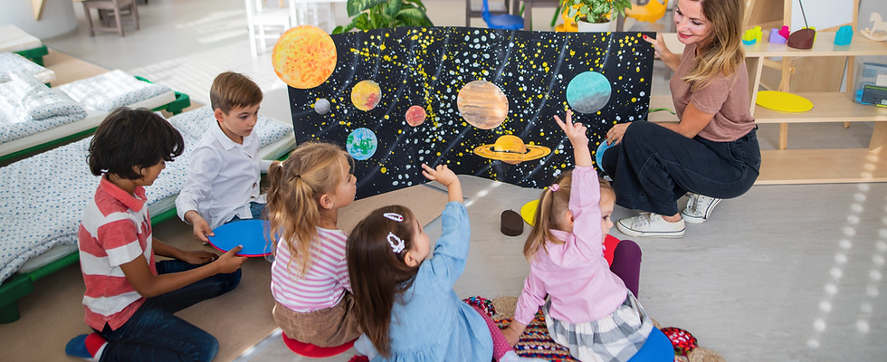 Children Learning Planets
