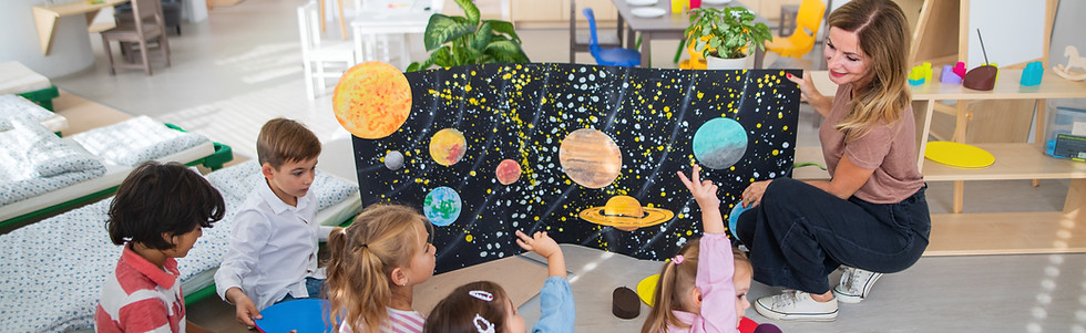 Planetas de aprendizaje para niños