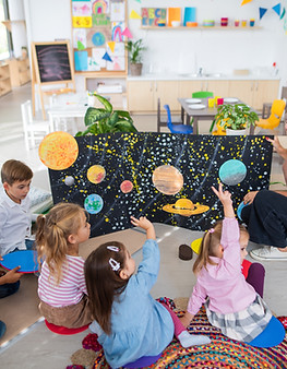Children Learning Planets