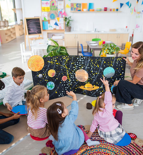 Children Learning Planets