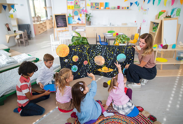 Children Learning Planets