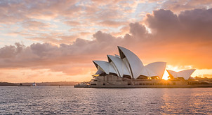 Sydney Opera House at sunrise