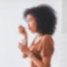 Woman Eating Yogurt