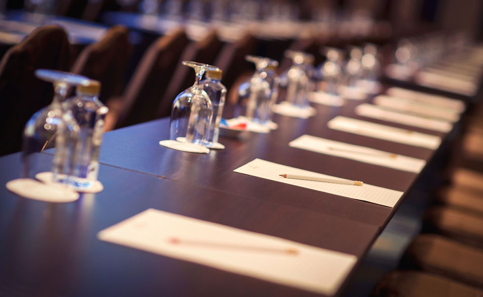 Conference Table Setup
