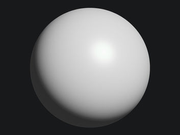 Design mit weißer Kugel