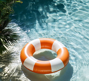 Pool with Life Ring