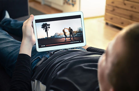 Watching something on an ipad
