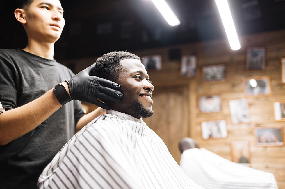 Barber Styling Hair