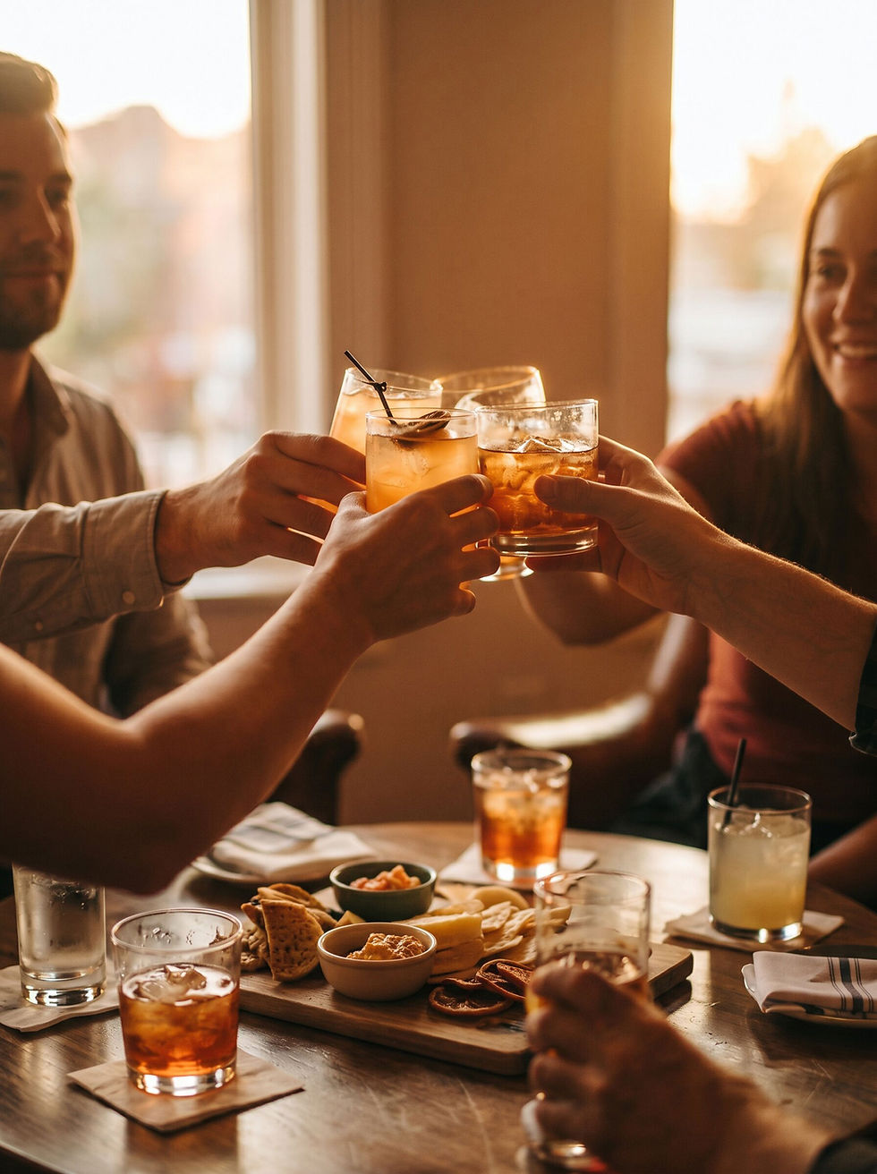 Group Toasting Drinks