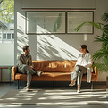 Modern Office Lounge Meeting