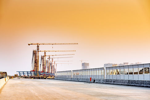 Row of Cranes