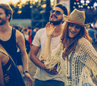 People Dancing at Concert